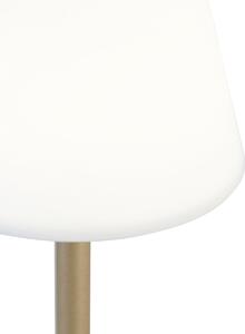 Mosazná stolní lampa včetně LED dobíjecí s dotykovým stmívačem - Renata
