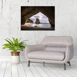 Obraz z jeskyně, Nový Zéland (70x50 cm)