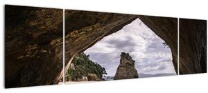 Obraz z jeskyně, Nový Zéland (170x50 cm)