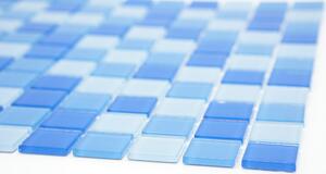 Skleněná mozaika 25x25mm modrý mix