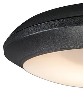 Stropní svítidlo černé s pohybovým senzorem IP65 - Umberta