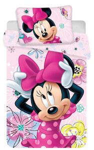 Jerry Fabrics Povlak do postýlky Minnie "Butterfly" baby, 100x135 / 40x60 cm