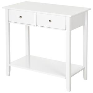 Konzolový stolek 80 x 40 x 75 cm | bílý
