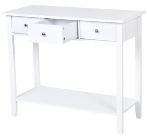 Konzolový stolek 90 x 40 x 75 cm | bílý