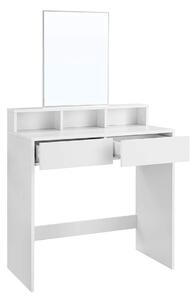 VASAGLE Toaletní stolek - bílá - 80x40x140 cm