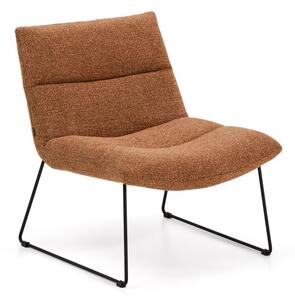 Žinylkové křeslo v terakotové barvě Asen – Kave Home