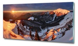 Fotoobraz na skle Zima v horách osh-80261323