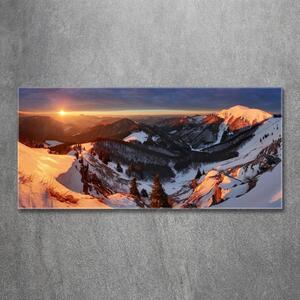 Fotoobraz na skle Zima v horách osh-80261323
