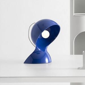 Artemide Stolní lampa Dalù, modrá, výška 26 cm, E14, Modrá, Obývací pokoj / jídelna, Plast, Design