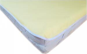 Nepromokavý chránič na matrace 100% bavlna žlutý
