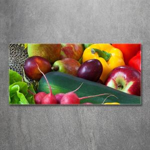 Foto obraz skleněný horizontální Ovoce a zelenina osh-80504803