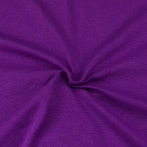 Brotex Jersey prestieradlo Tmavo fialové-180x200 cm