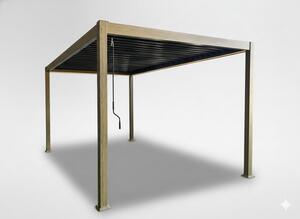 Zahradní pergola SIENA hnědá 300x390 cm RIT1439