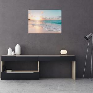 Skleněný obraz - Snová pláž (70x50 cm)