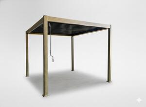 Zahradní pergola SIENA hnědá 300x300 cm RIT1415