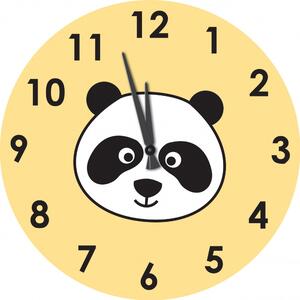 Nástěnné dětské hodiny Panda