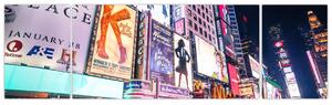 Obraz - New York Theater District (170x50 cm)