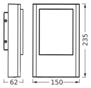 LEDVANCE venkovní svítidlo Endura Style Entrance 12,5 W 220-240 V 900 lm 3000 K