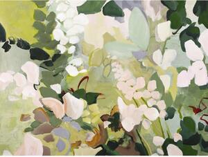 Obraz s ručně malovanými prvky na plátně 90x118 cm Green Garden – Malerifabrikken