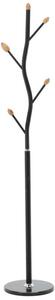 Aldotrade Věšák stojící BUNGUND 170 cm, černá