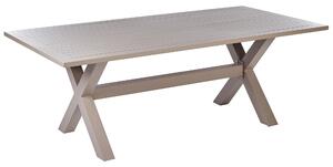Zahradní jídelní stůl CASCAIS 200 cm 105 cm Kov Taupe