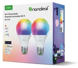 Nanoleaf N7501B02-2A60E-SADA 2x LED RGBW Stm. žárovka A19 E27/9W/230V 2700-6500K