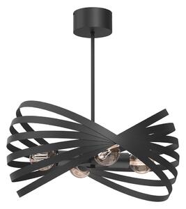Lustr na tyči SPARKLE 4xE27/15W/230V černá
