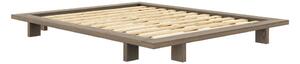 Hnědá dvoulůžková postel z borovicového dřeva s roštem 160x200 cm Japan – Karup Design