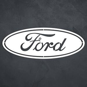 DUBLEZ | Vyřezávané logo Ford na stěnu | Obraz
