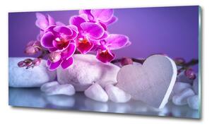 Foto obraz fotografie na skle Orchidej a srdce osh-82482729