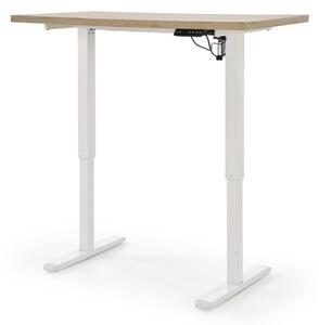 Halmar Výškově nastavitelný psací stůl B54 dub artisan/bílá