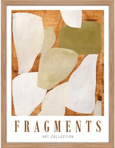 Plakát v rámu 32x42 cm Fragments – Malerifabrikken