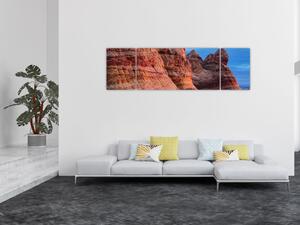Obraz - Vlny útesu (170x50 cm)