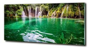 Foto obraz sklo tvrzené Plitvické jezero osh-83128904