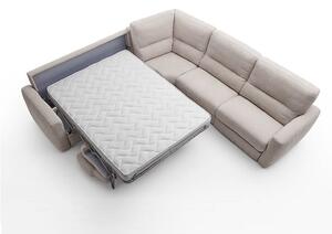 RELAXO - rohová sedací souprava s rozkládací postelí a úložným prostorem