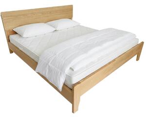 Kondela Manželská postel, 180x200, masivní dřevo, přírodní, BEDIA