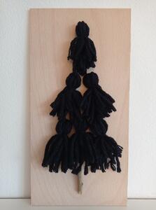 Stromeček z vlny - černý