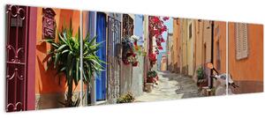 Obraz ulice na Sardínii (170x50 cm)