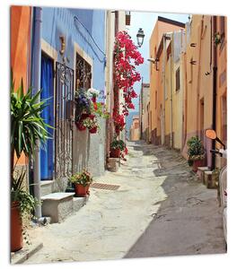 Obraz ulice na Sardínii (30x30 cm)