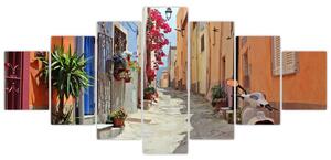 Obraz ulice na Sardínii (210x100 cm)