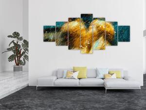 Obraz - Líbající se andělé (210x100 cm)