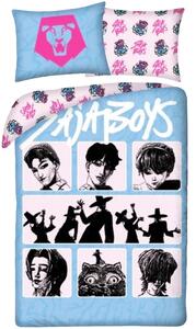 Bavlněné ložní povlečení KPop Demon Hunters - motiv Saja Boys - 100% bavlna - 70x90 cm + 140x200 cm