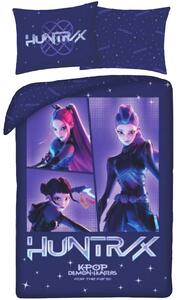Bavlněné ložní povlečení KPop Demon Hunters - motiv HUNTR/X Dark Night - 100% bavlna - 70x90 cm + 140x200 cm