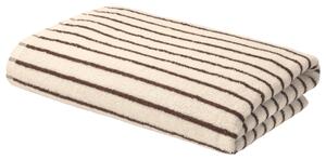 Livarno® Froté osuška, 70 x 140 cm (písková/tmavě hnědá) (100407965005)