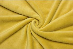 Coral fleece | WellSoft - Zlatá žlutá