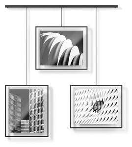 Černé kovové rámečky na zeď v sadě 3 ks 73x82 cm Exhibit – Umbra