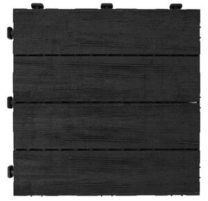 Multy Home Gumová dlaždice ARISTA Wood 30 x 30 cm, antracit