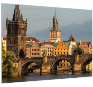 Skleněný obraz - Karlův most (70x50 cm)
