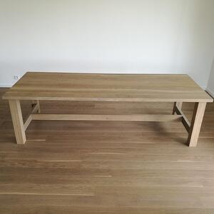 KULHÁNEK nábytek Masivní jídelní stůl v šedém odstínu Velikost desky: 150x80 cm