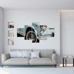 Obraz - Retro auto Fiat (125x70 cm)